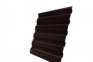 Профнастил (некондиция 1 категории) C-20 2*1,15м шоколад двухсторонний